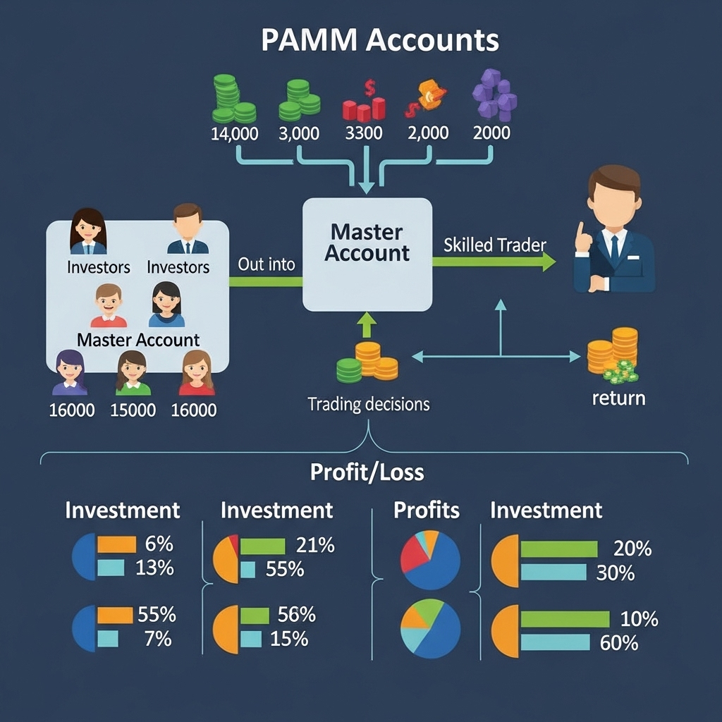 How PAMM accounts work diagram